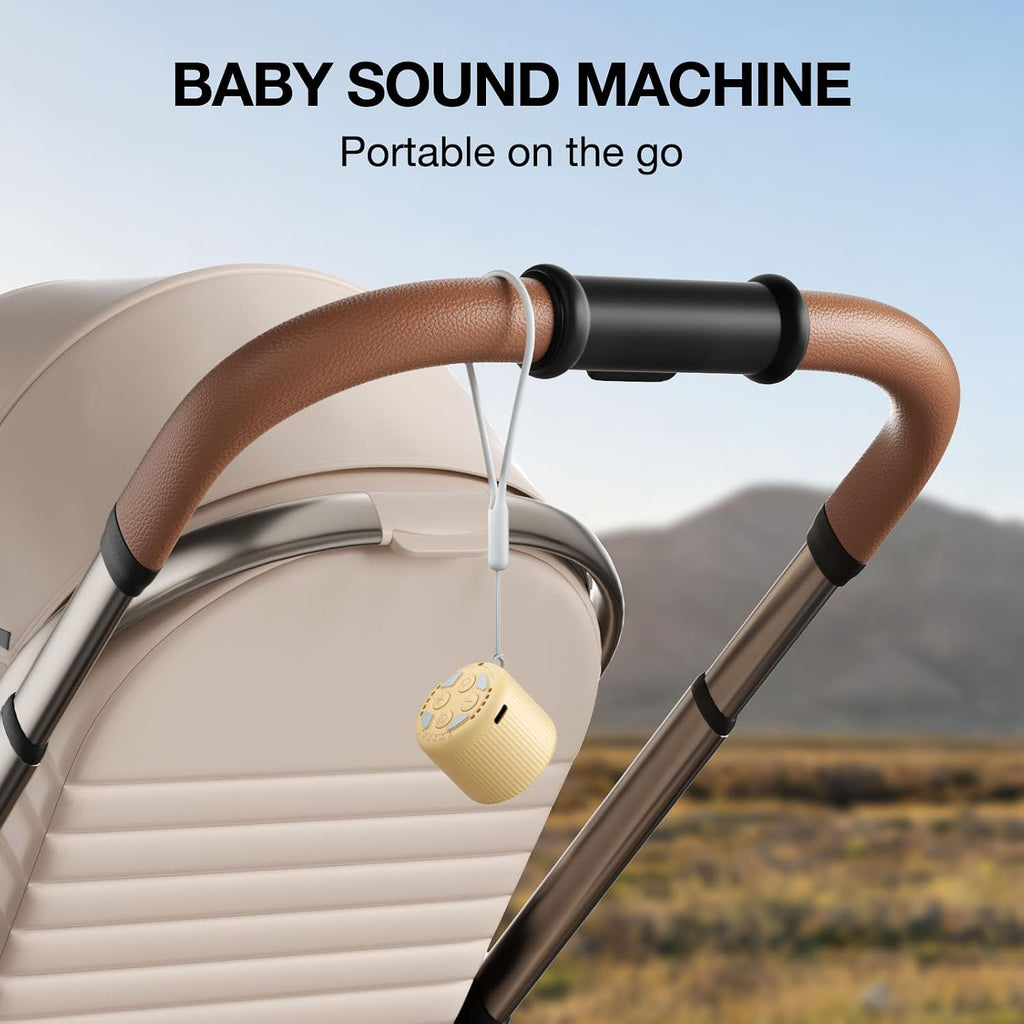 White Noise Machine Baby Portable Sound Machine, LEICEX Travel Sound Machine,15 Non-Looping Sound Timer and Memory Play, Mini White Noise…