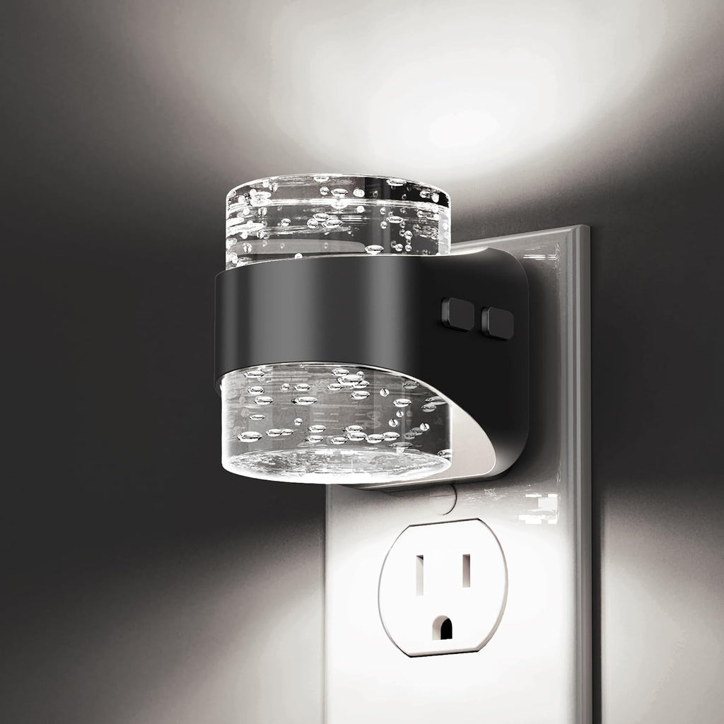 Llohasled L LOHAS LED Night Light, 5000K Bubble Night Lights Plug into Wall, Acrylic Night Lights with Light Sensor, Adjustable Brightness,…