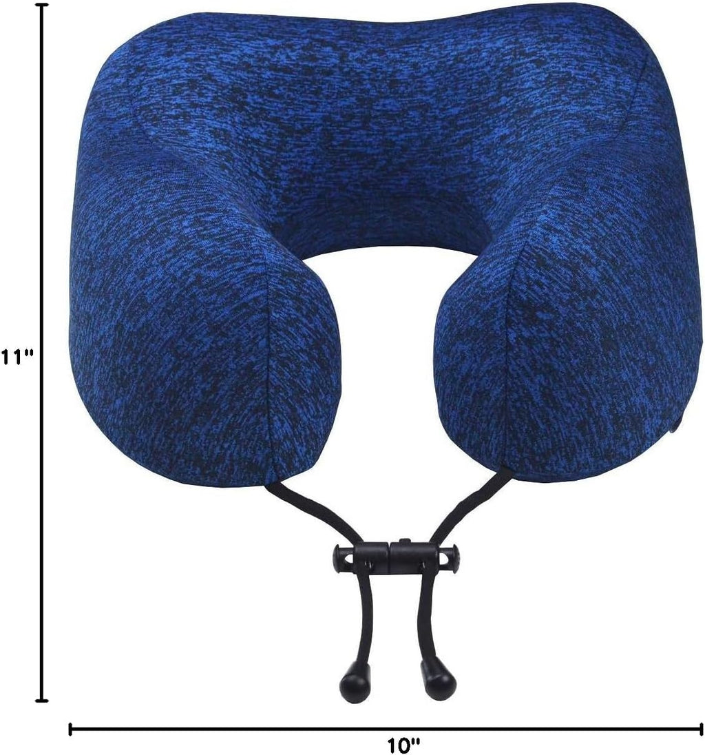 napfun Neck Pillow for Traveling, Upgraded Travel Neck Pillow for Airplane 100% Pure Memory Foam Travel Pillow for Flight Headrest Sleep…