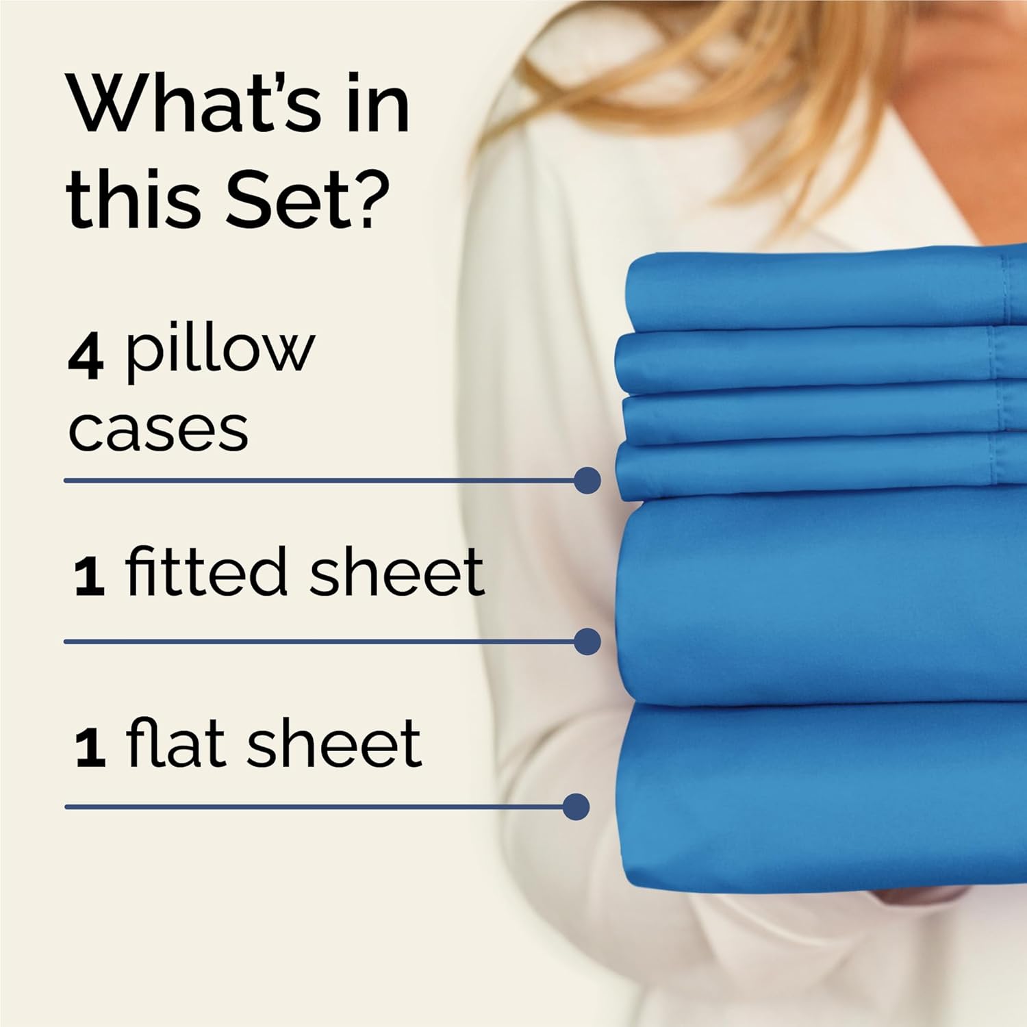 King 6 Piece Sheet Set - Comfy, Breathable & Cooling - Hotel Luxury Bedding for Women, Men, Kids, Teens & Children - 1 Flat & 1 Fitted…