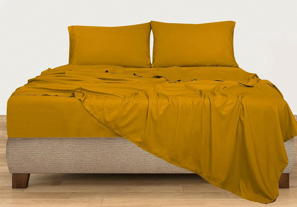 Royalelinens ROYALE LINENS 300 Thread Count 100% Long Staple Combed Cotton Sheet Set - 4 Piece Full Bed Sheets - 1 Fitted, 1 Flat, 2 Pillow…