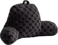Aimuan Checkered Reading Pillow Bed Rest Wedge Backrest Checkerboard Pillow with Arms Back Support for Sitting Up in Bed Cushion Incline…