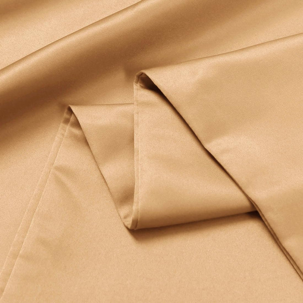 uxcell Body Pillow Cover, 20x54 Inch Gold Silky Satin Body Pillowcases for Hair and Skin, Soft Cooling Smooth Pillow Case with Envelope…