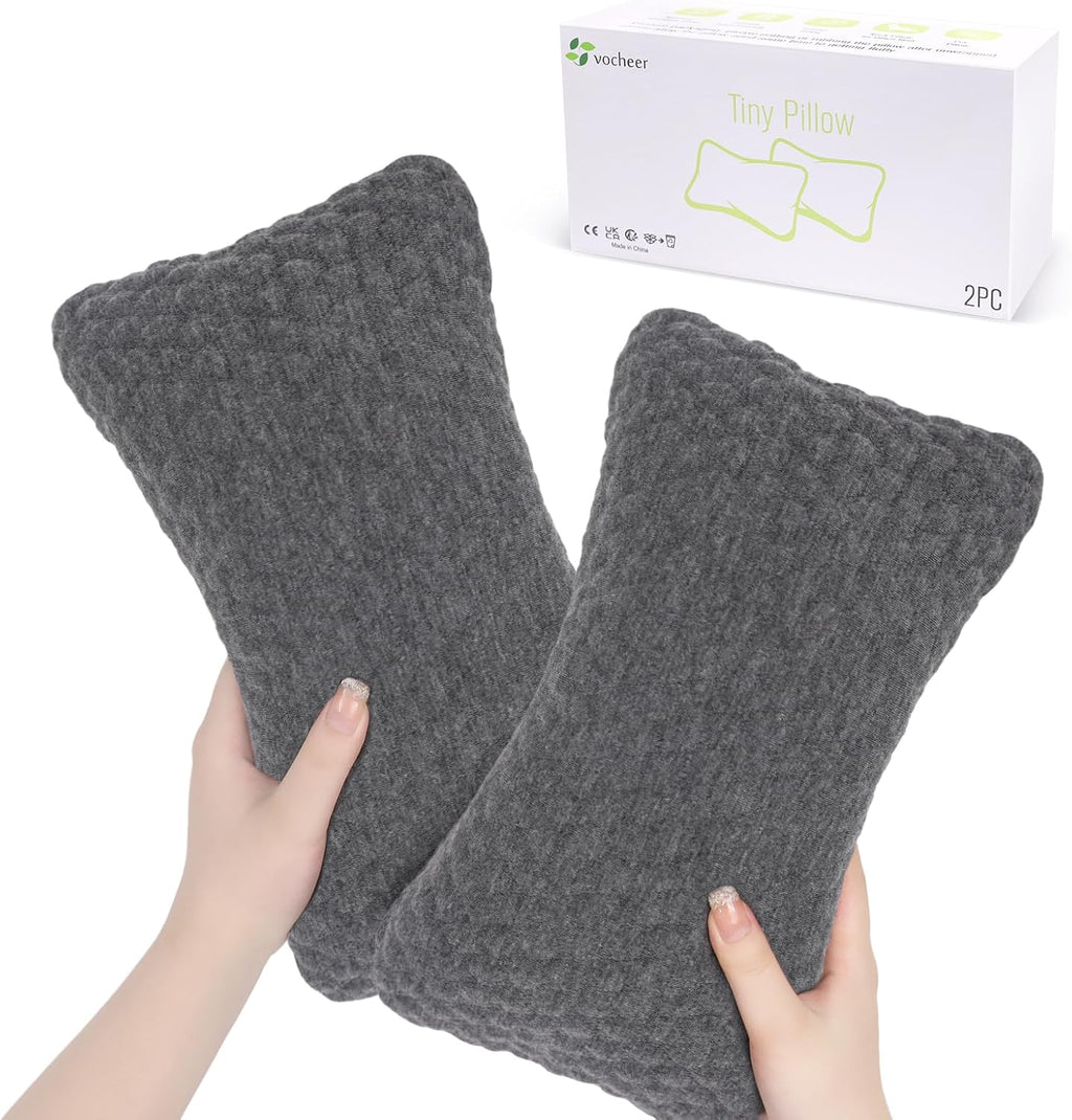 vocheer Small Pillows for Sleeping, 11"x 7" Mini Travel Pillow, Tiny Pillows for Neck, Wrist, Lumbar and Knee, Pets Pillow, Cotton…