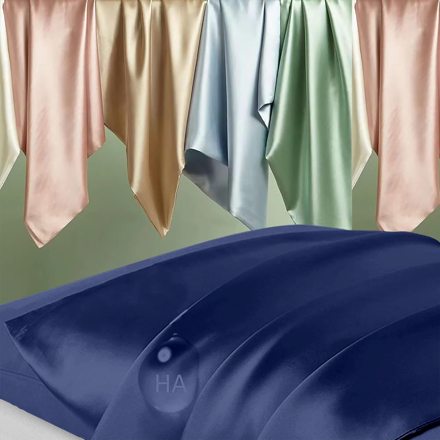 Home Silk Pillowcase 2 Pack, Natural Mulberry Silk Pillow Case, Anti Acne Silk Pillowcase for Hair and Skin, King Size Silk Satin Pillowcas…
