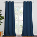 NICETOWN Patio Blackout Curtains - Glass Door Drapes, Privacy Panel for Bedroom, Living & Dining Room (Moroccan Blue, 42 x 95 Inches, 1…
