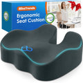 BlissTrends Seat Cushion, Thick Memory Foam Cushions for Office Chair, Car Seat, Airplane, Relieving Pressure Tailbone Sciatica Back Pain fo…