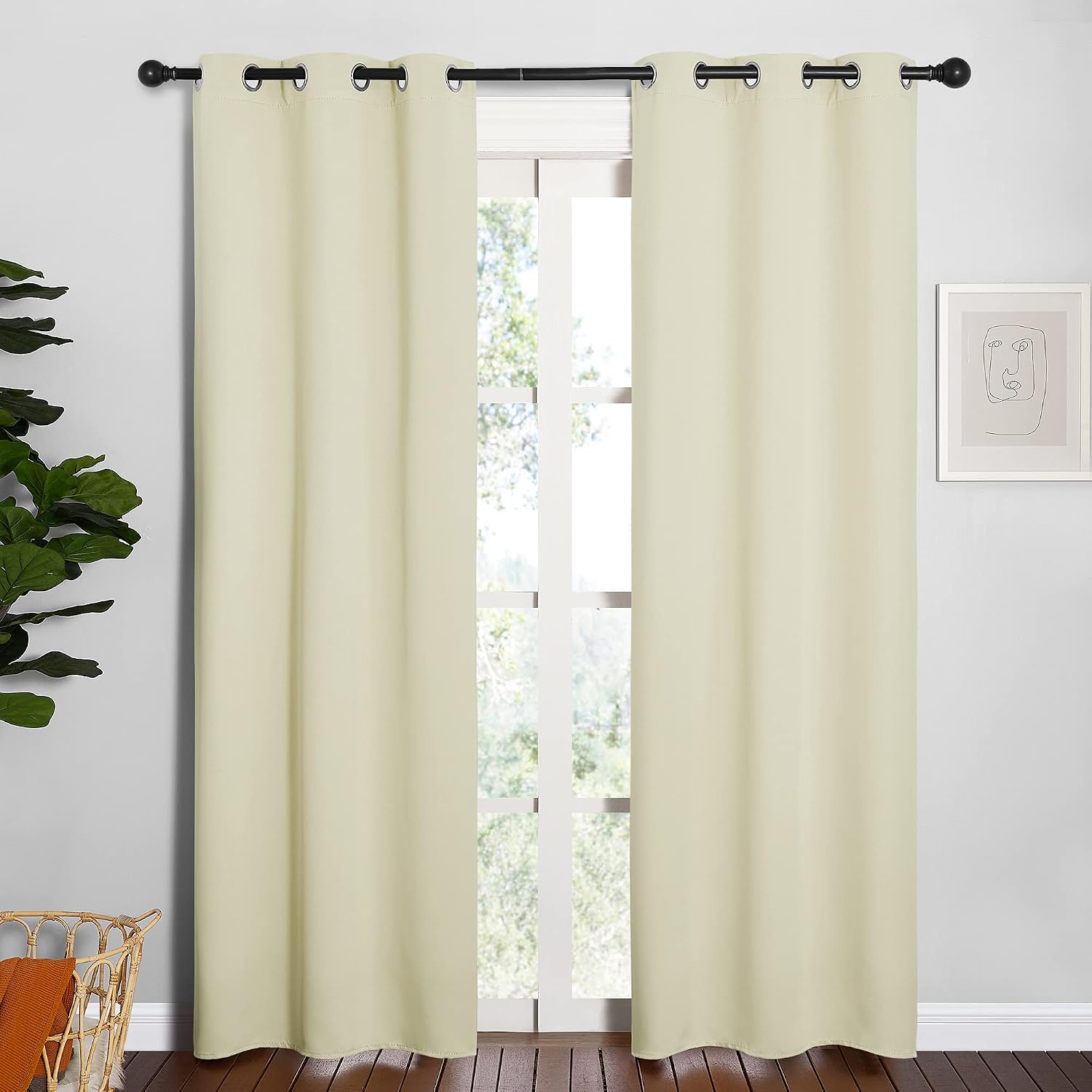 NICETOWN Blackout Curtains for Bedroom, Thermal Insulated Curtains & Drapes with Grommet Top for Living Room, Privacy Window Treatment…