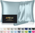 Home Silk Pillowcase for Hair and Skin, Mulberry Silk Pillow Cases King Size, Anti Acne Cooling Sleep Both Sides Natural Silk Satin Pillow…