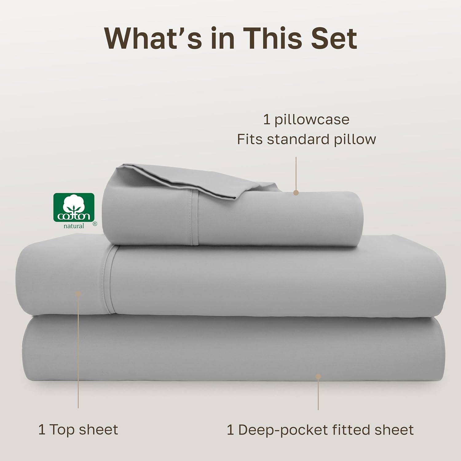CaliforniaDesignDen California Design Den Soft 100% Cotton Sheets Twin Size Set, 400 Thread Count Good Housekeeping Award Winner, Silky Smo…