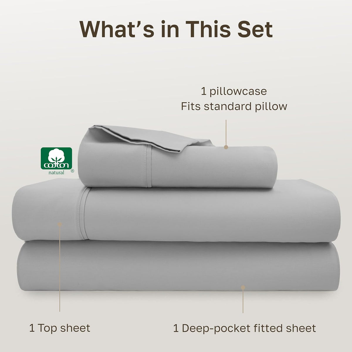 CaliforniaDesignDen California Design Den Soft 100% Cotton Sheets Twin XL Size Set, 400 Thread Count Good Housekeeping Award Winner, Silky…