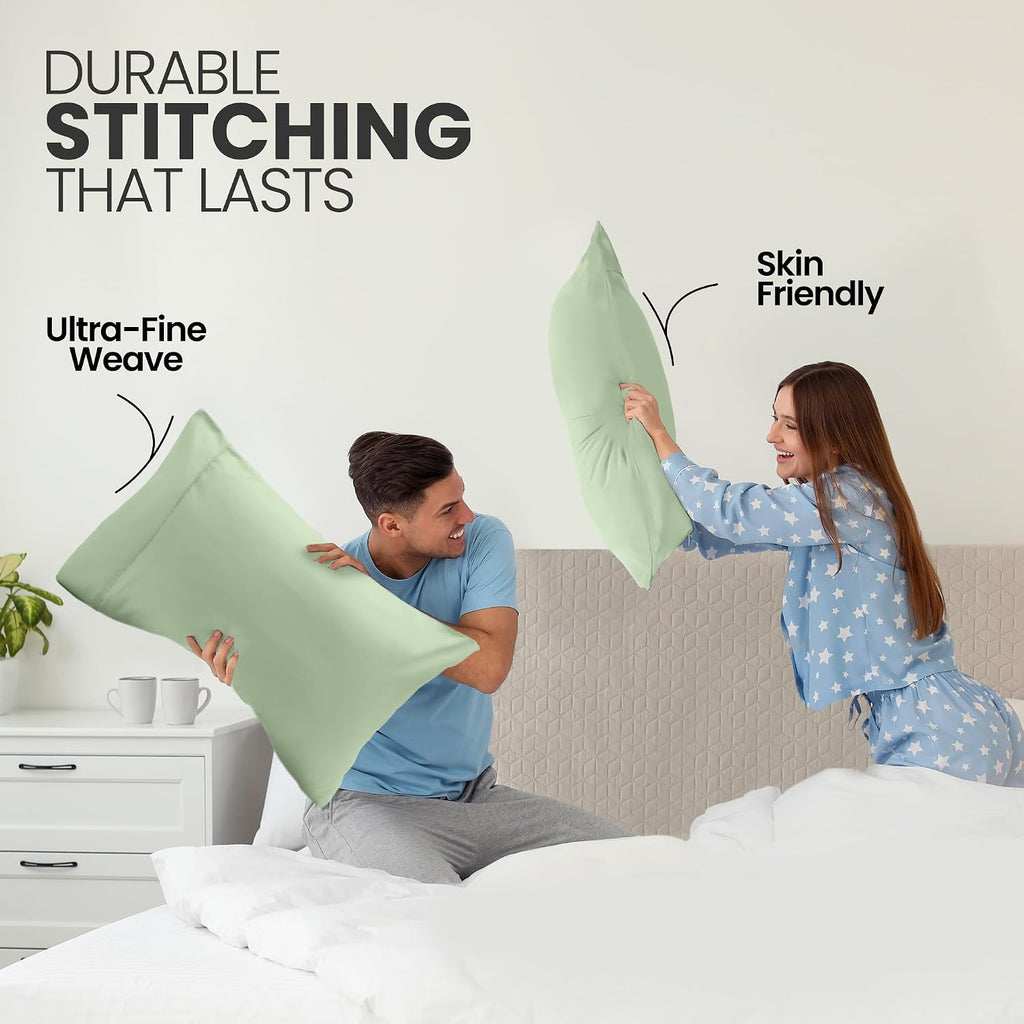 Utopia Bedding Queen Pillow Cases - 2 Pack - Envelope Closure - Soft Brushed Microfiber Fabric - Shrinkage and Fade Resistant Pillow…