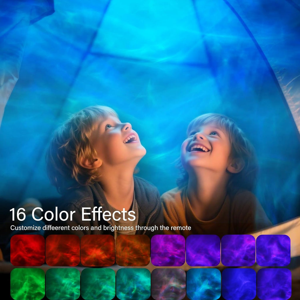 VoMii Ocean Wave Projector Light,16 Colors Luminorthe Cube Lamp with Dynamic Wave Effect, Northern Lights Projector Ambient Lighting with…
