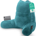 Sasttie Reading Pillow, Pillows for Reading or Relaxing – Ergonomic Support for Head, Neck, Back, and Lumbar, 21-Inch, Teal Blue