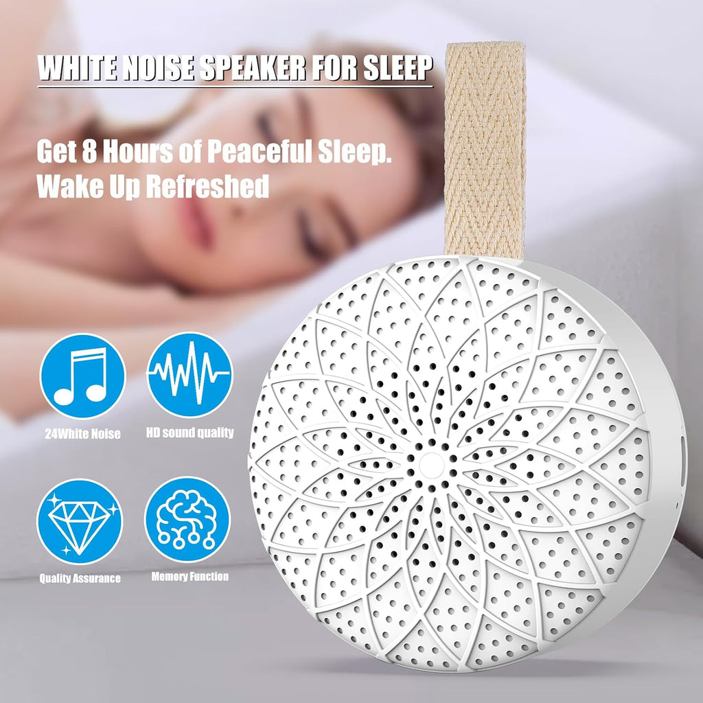Exporify Sound Machine with 24 Relaxing Nature Sounds, Sleep Portable Travel White Noise Machine for Home, Office, Nursery, Timed and Adjustabl…