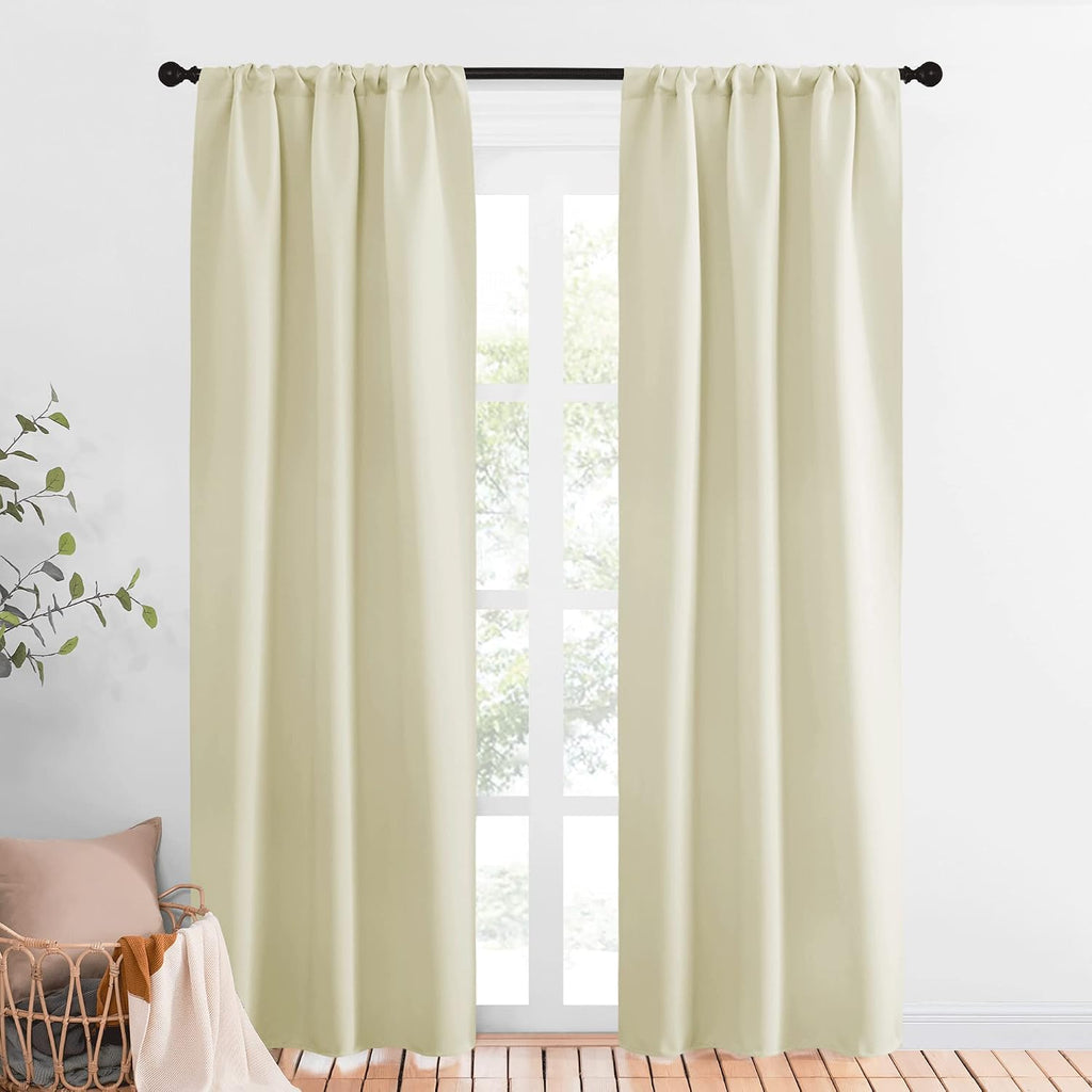 NICETOWN Room Darkening Curtains for Bedroom - Home Decoration Privacy Protection Thermal Insulated Solid Drapes/Draperies for Sliding…