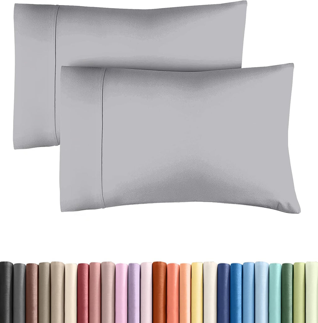 CGKUnlimited King Pillow Cases - 2 Pack - Super Soft Pillowcase Covers - Envelope Enclosure - Hotel Quality Pillow Protectors - Wrinkle Fre…