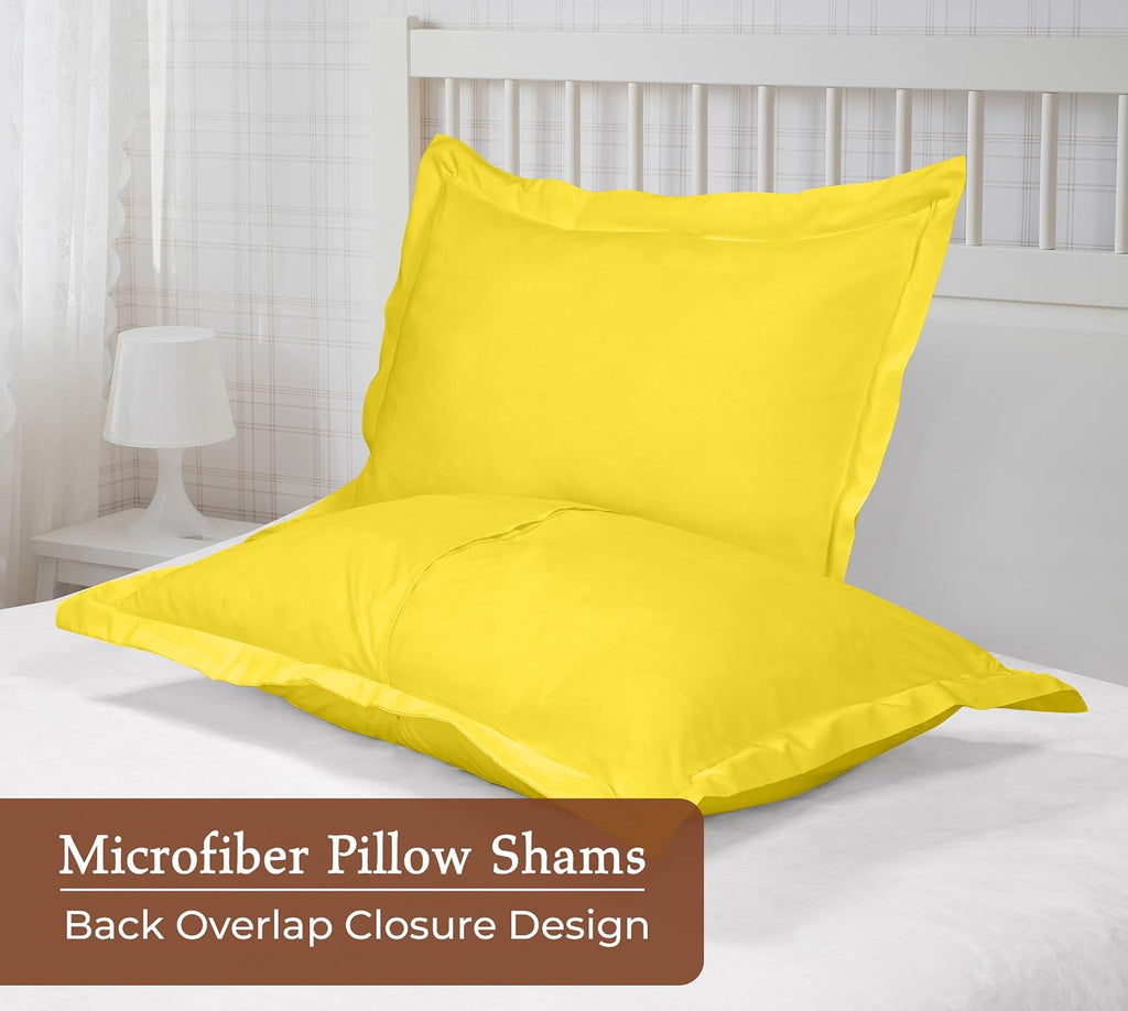 Royalelinens Royale Linens Pillow Shams 2 Pack Euro Size 26x26 Inch - Brushed 1800 Microfiber - Bed Pillow Shams, Wrinkle Resistant Super S…