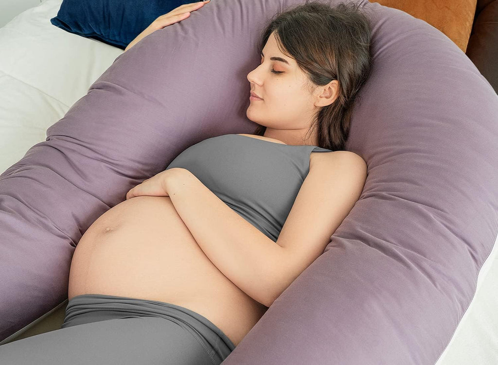 Queenrose QUEEN ROSE Extra Long U Shaped Body Pillow, 65in Pregnancy Pillows for Sleeping, Full Body Support for Adults and Maternity Women…