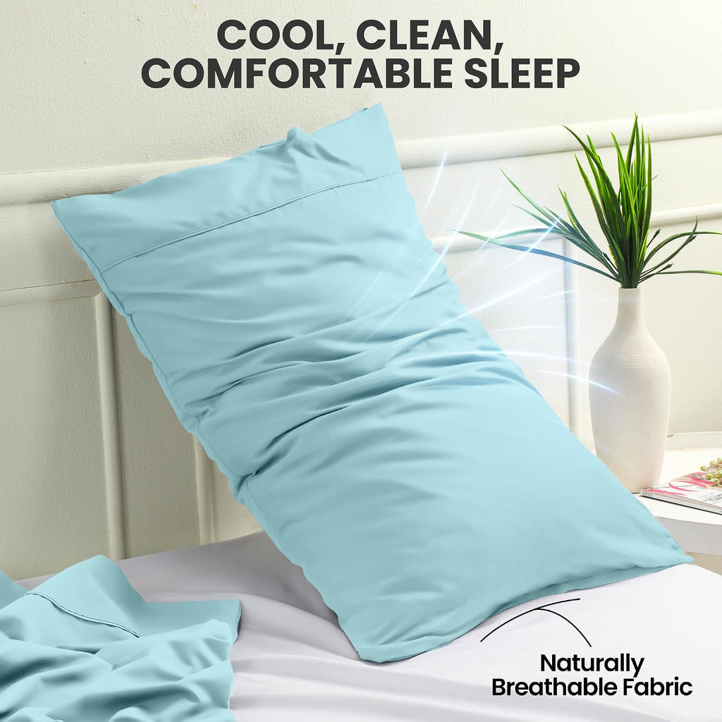 Utopiabedding Utopia Bedding King Pillow Cases - 2 Pack - Envelope Closure - Soft Brushed Microfiber Fabric - Shrinkage and Fade Resistant…