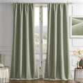 Joydeco Sage Green Velvet Curtains 72 Inches 2 Panels, Luxury Thermal Insulated Soft Green Curtains for Bedroom & Living Room, Room Darkeni…