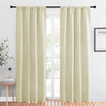 NICETOWN Blackout Curtains for Living Curtains, Window Treatment Thermal Insulated Solid Room Darkening Drape Panels for Patio Sliding…