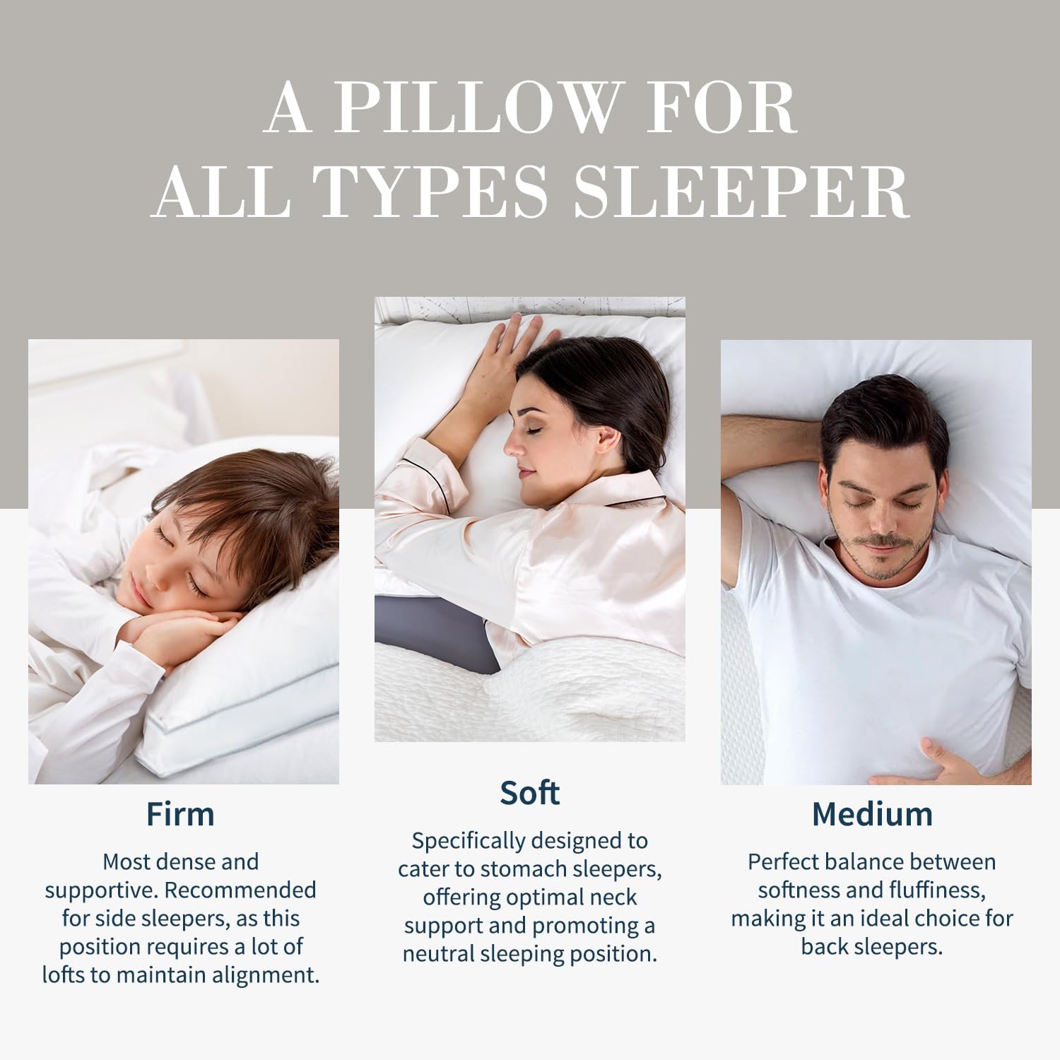 Globon Luxury Feather Down Pillow, Medium Fluffy Pillow King Size, Gusseted Bed Pillows for Sleeping, Hotel Collection Pillows 18"X34", Set…
