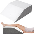 Knee Pillow for Back Sleeping, Leg Pillow Knee Wedge Pillow, Memory Foam Wedge Pillows for Legs Post Surgery, Trapezoid Pillow for Knee…