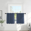 Ponydance PONY DANCE Short Curtains for Small Window - Light Filtering Tiers Thermal Drapes Room Darkening Energy Saving for Bathroom Kitch…