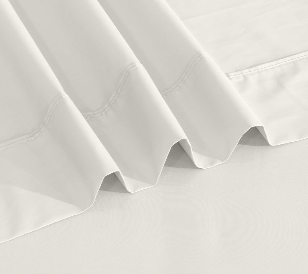 Ruvanti 100% Cotton Percale Sheets Twin XL Size – Crisp Cooling Bed Sheets for Hot Sleepers, Deep Pocket 16”, Soft Breathable & Durable Hot…