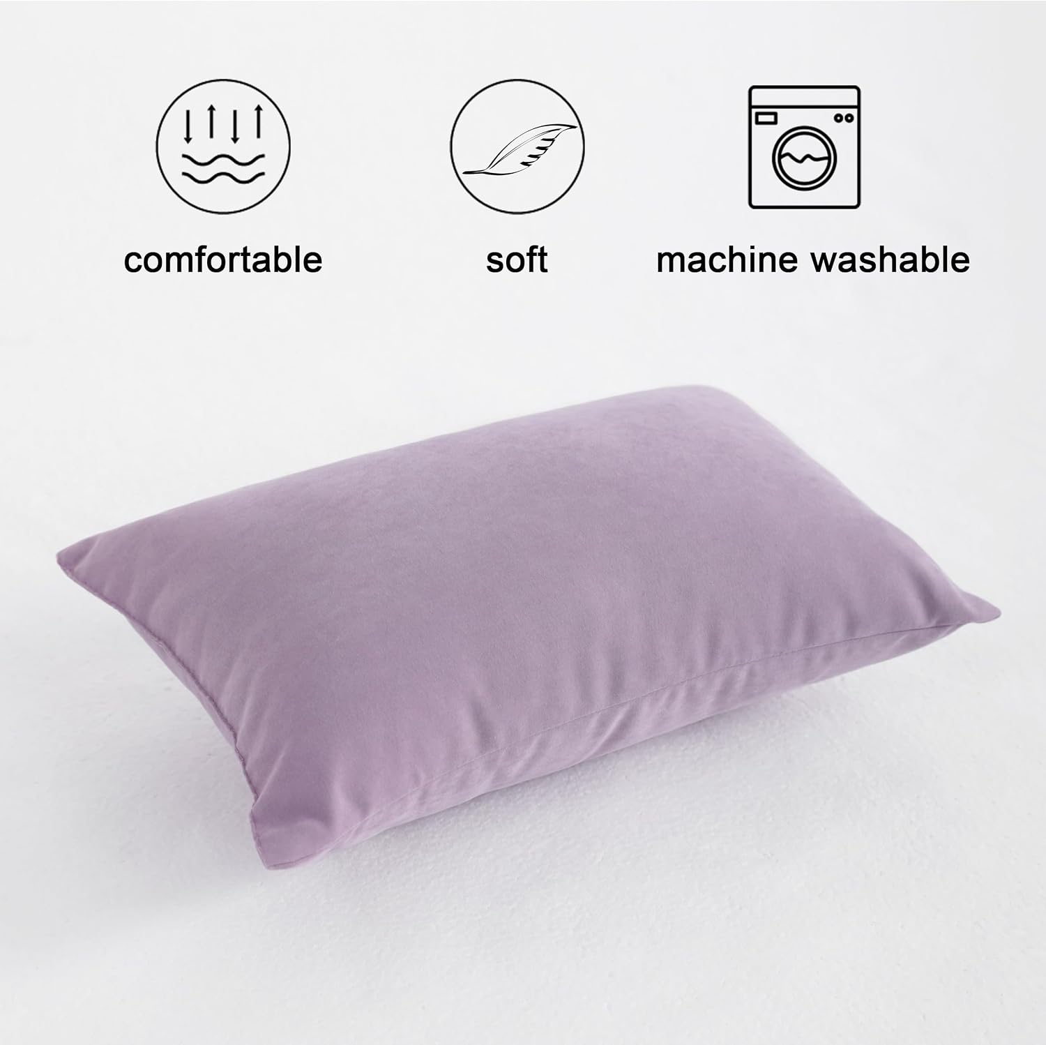Flxxie Tiny Pillows, Down Alternative Microfiber 11x7 Inches Mini Pillow for Travel, Pets, Soft Machine Washable Small Pillows for Neck, Lu…