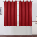 Lemomo Bright Red Blackout Curtains 52 x 54 Inch Length/Set of 2 Curtain Panels/Thermal Insulated Room Darkening Blackout Curtains for Bedr…