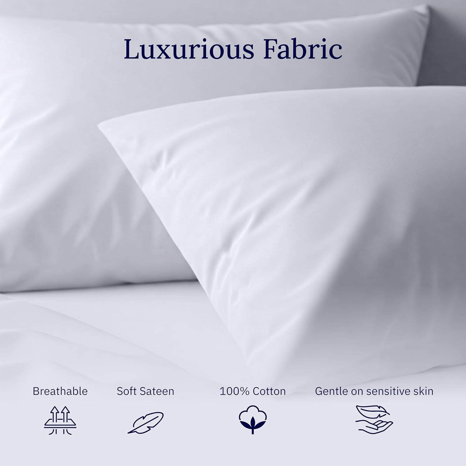 CaliforniaDesignDen California Design Den Luxuriously Soft 600 Thread Count, 100% Cotton Set of 2 Cases, Crisp Standard Pillow Covers, Fits…