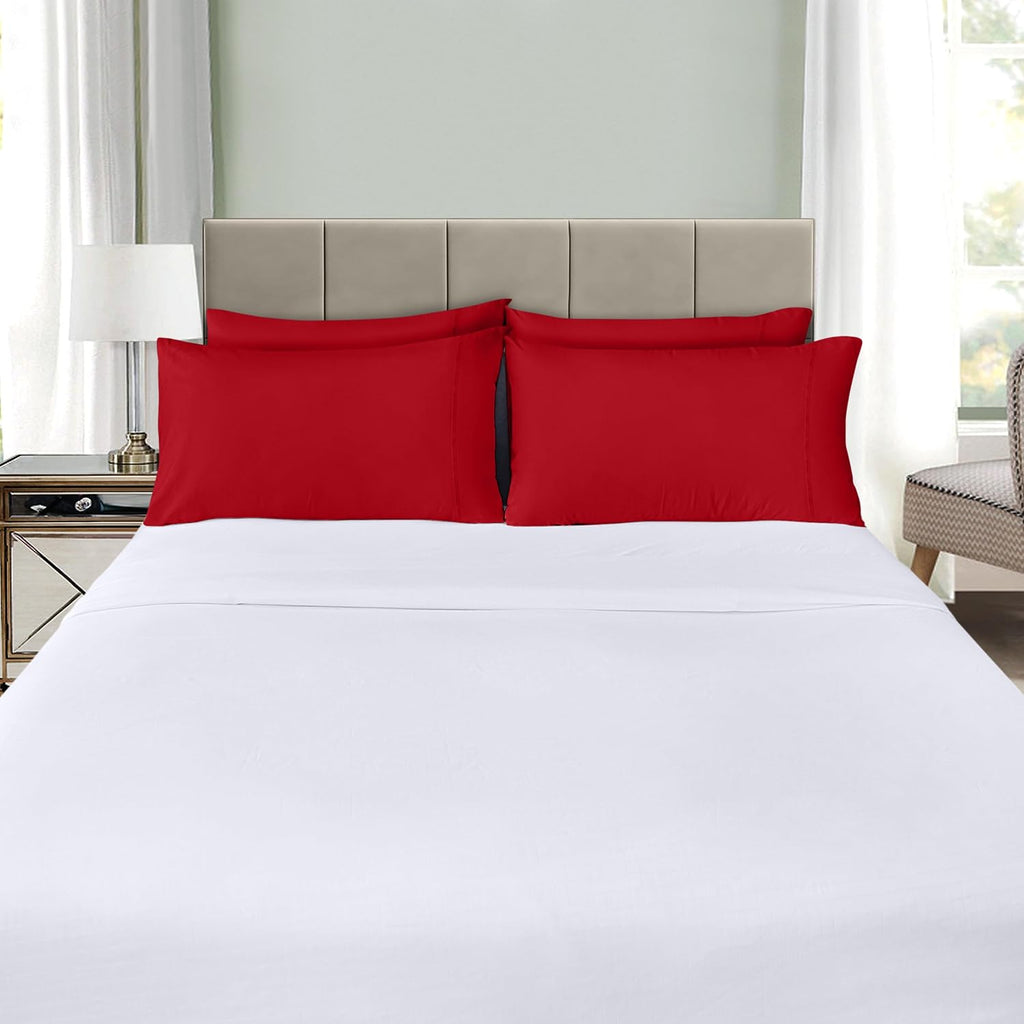 Utopiabedding Utopia Bedding Standard Pillow Cases - 4 Pack - Envelope Closure - Soft Brushed Microfiber Fabric - Shrinkage and Fade Resist…