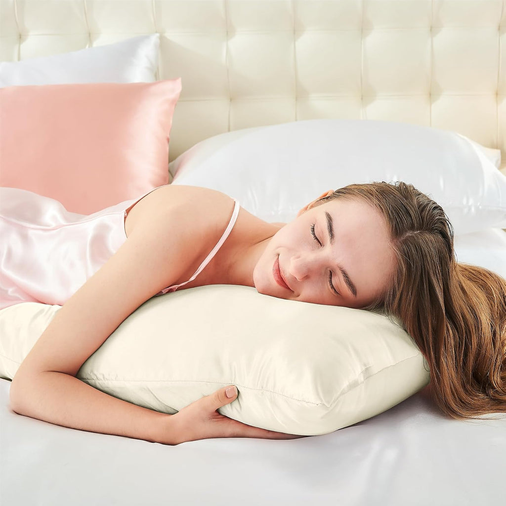 Bedelite Satin Body Pillow Cover, Super Soft and Cooling Body Pillow Pillowcase for Hair and Skin, Breathable Silky Full Long Pillowcase Co…