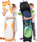 Mewaii Long Cat Plush 5 Sizes, 120% Extra Filling Giant Plushness Kids Body Pillow, Kawaii Cute Brown Cat Stuffed Animals Plushies, Big…