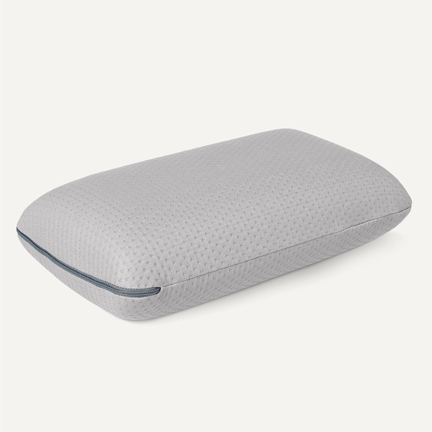 AmazonBasics Amazon Basics Camping Pillow, Memory Foam Travel Pillow with Washable Cover Grey