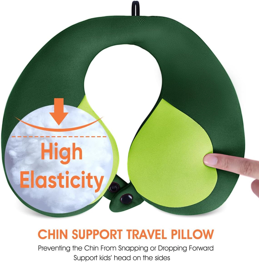 Infanzia Kids Chin Supporting Travel Neck Pillow, Helps Support Head and Neck, Comfortably Designed for Head, Neck, and Chin Support - Gift…