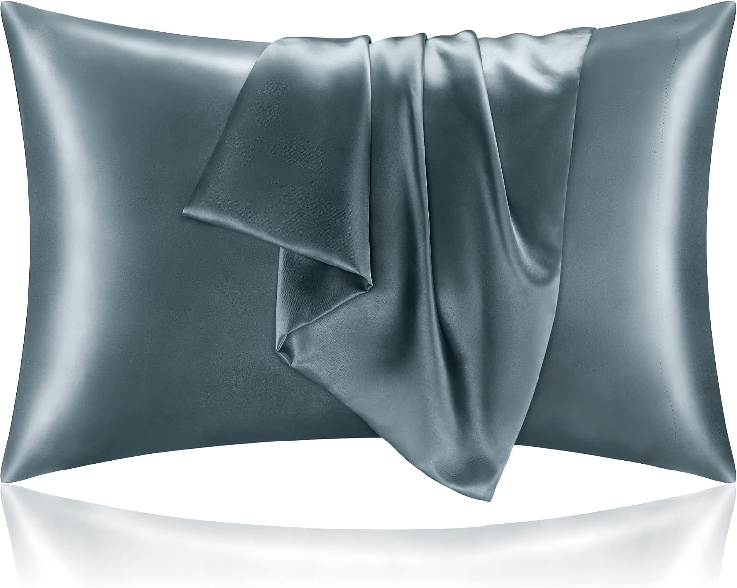 Bedelite Satin Pillowcase for Hair and Skin, Super Soft and Cooling Similar to Silk Pillow Cases 2 Pack with Envelope Closure, Gift for Wom…