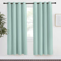 NICETOWN Kitchen Blackout Window Curtain Panel, Aqua Blue, 1 Panel, 55 by 78 inches Long, Home Fashion Thermal Insulated Solid Grommet…