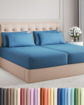 Split King 7 Piece Sheet Set - Comfy, Breathable & Cooling - Soft Hotel Luxury Bedding for Women, Men, Kids, Teens & Children - 1 Flat &…