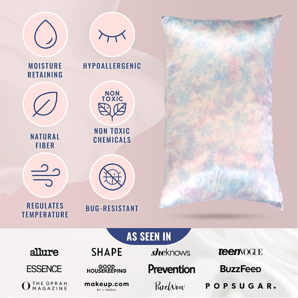 Blissy Silk Pillowcase - 100% Pure Mulberry Silk - 22 Momme 6A High-Grade Fibers - Silk Pillow Cover for Hair & Skin - Regular, Queen &…