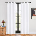 NICETOWN White Curtains 80 inch Length 2 Panels Set for Living Room, W34, Thermal Insulated Window Treatment Grommet 50% Room Darkening…
