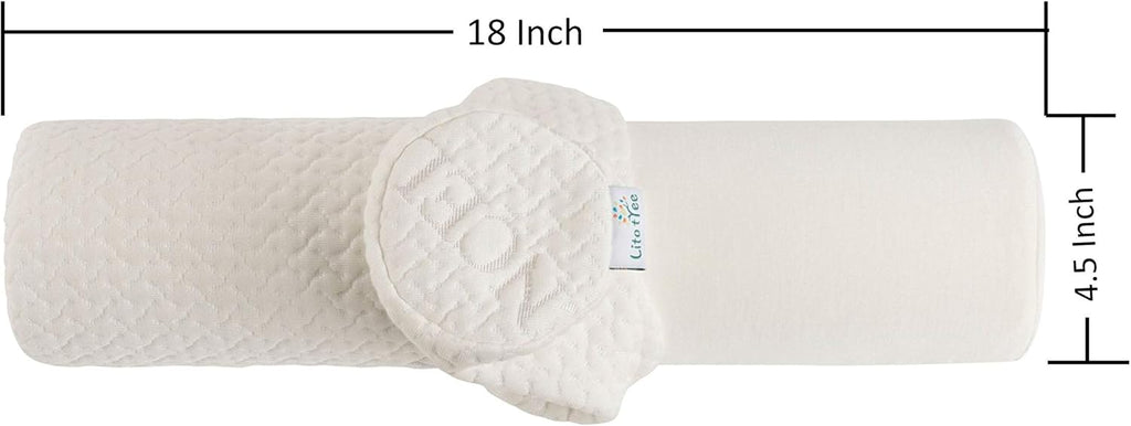 Homepage Support Neck Roll Pillow - Cervical Bolster with Comfort Memory Foam Support for Spine, Neck, Back, Lumbar - Removable Washable So…