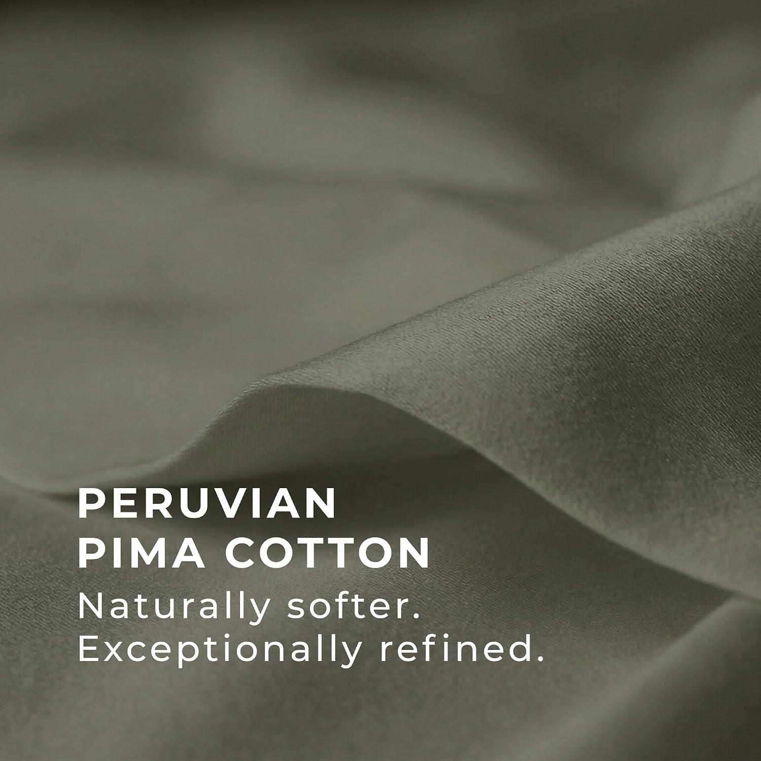 Perupima Peru Pima 285 Thread Count Percal King Sheet Set - 100% Peruvian Pima Cotton, 4 Piece (Flat, Fitted, 2 Pillowcases) - Cooling, Cri…