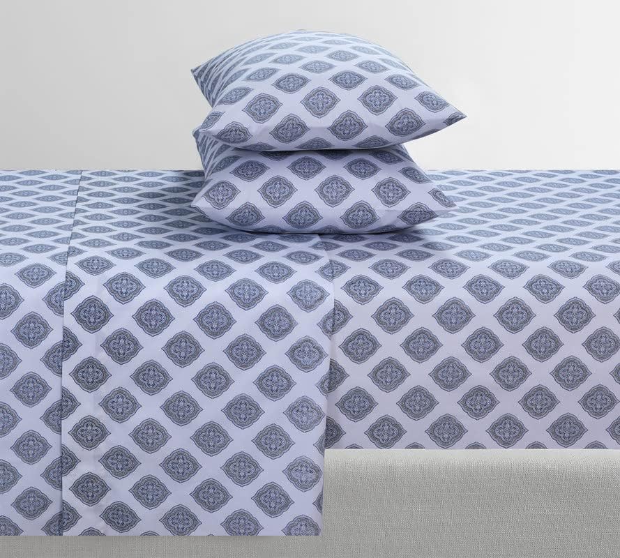 Featherstitchnewyork Feather & Stitch Softest 100% Cotton Sheets, 300 Thread Count Percale Weave Bedding, 16" Deep Pocket, Cooling Sheets,…