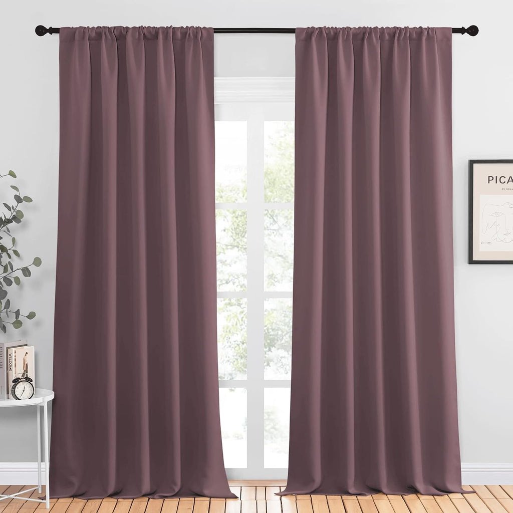 NICETOWN Room Darkening Curtains for Bedroom - Home Decoration Privacy Protection Thermal Insulated Solid Drapes/Draperies for Sliding…