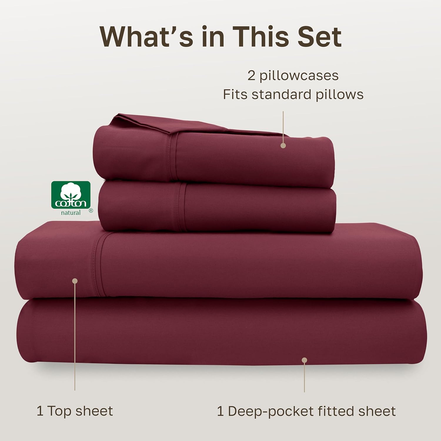 CaliforniaDesignDen California Design Den Soft 100% Cotton Full Size Bed Sheets Set, 400 Thread Count Good Housekeeping Award Winner, Silky…