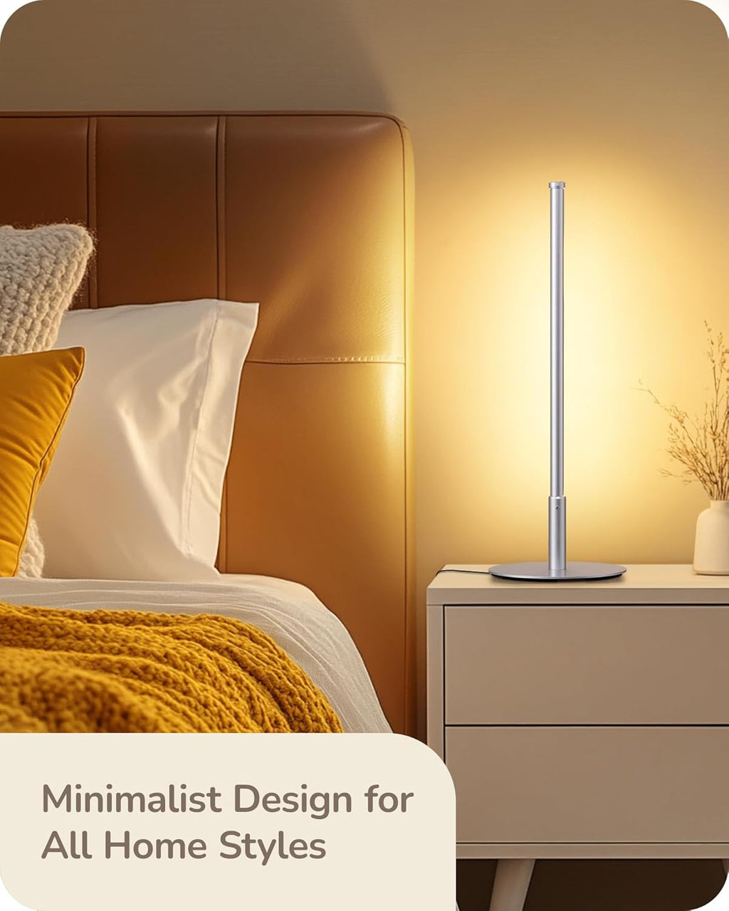 Edishine Upgraded LED Table Lamp, Stepless Dimmable Bedside Lamp with 3 Color Temperature, Modern Nightstand Lamp, Desk Lamp for Bedroom, L…