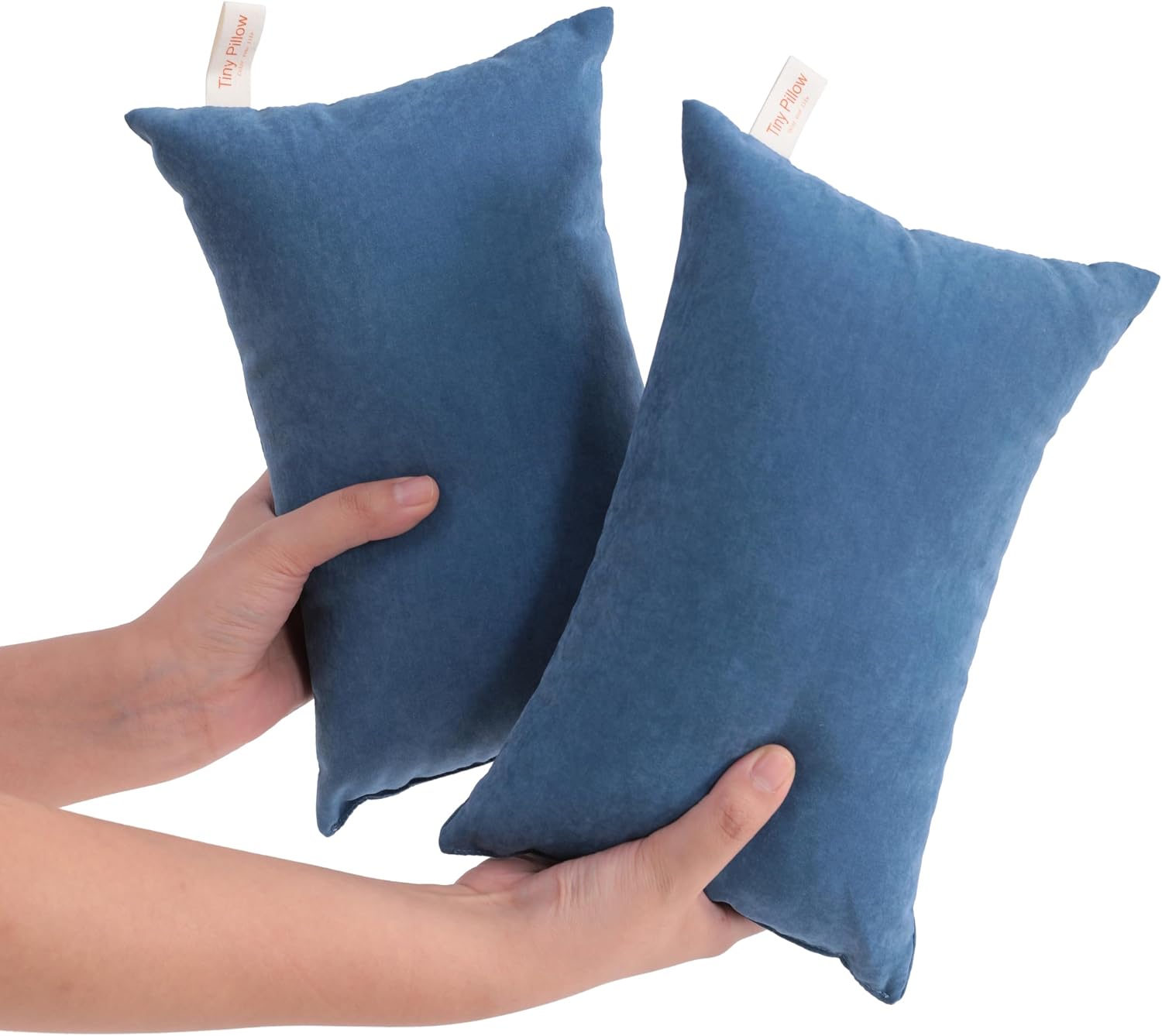 Ntbay Tiny Pillows, Down Alternative 7"x11" Microfiber Mini Pillow for Travel, Pets, Soft Machine Washable Small Pillows for Neck, Wrist, L…